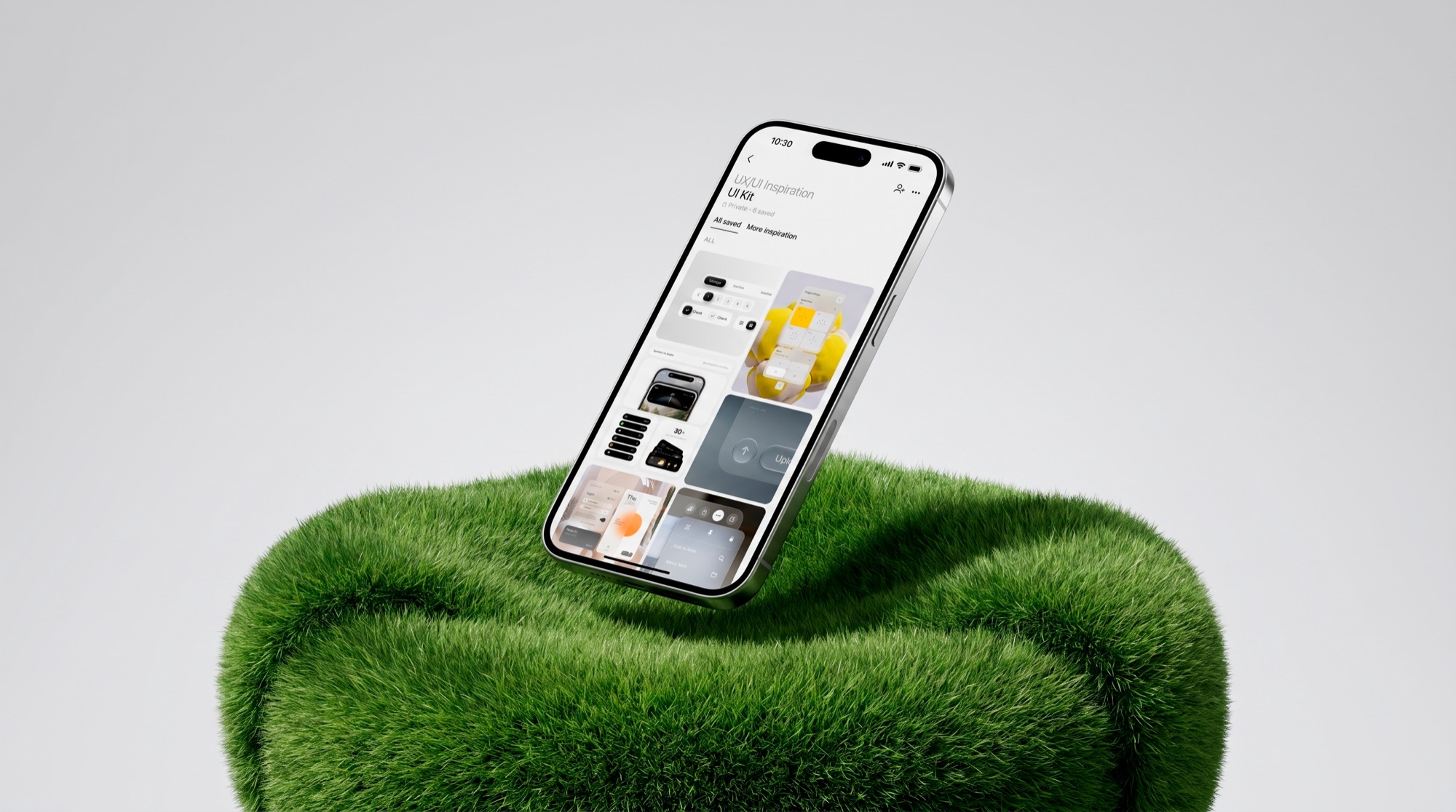 BareFolio app shown on a phone